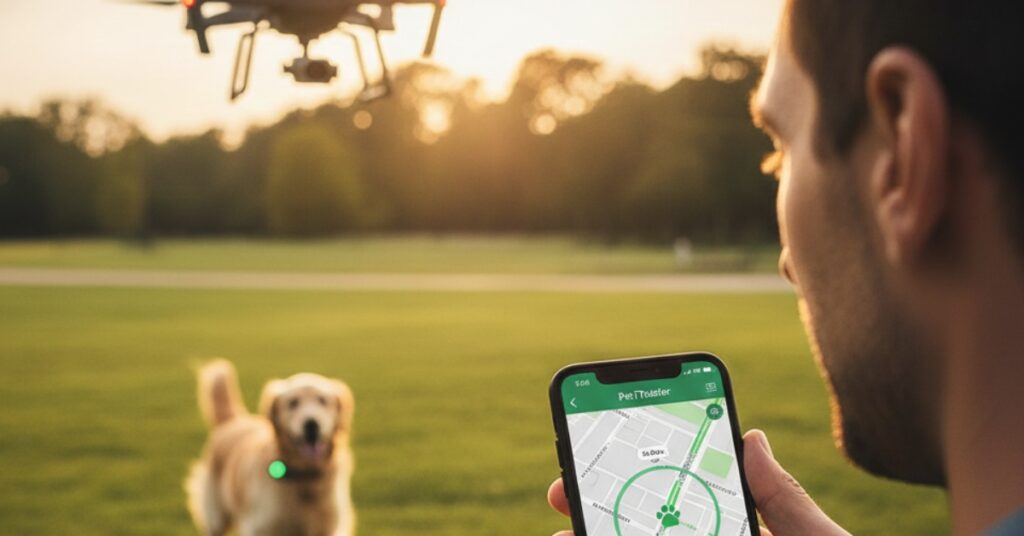 Tracking dog using technology