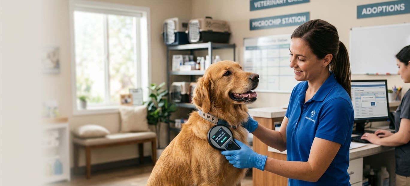 how shelters scan microchips